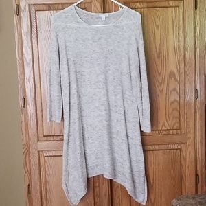 J.Jill asymmetrical tunic sweater
